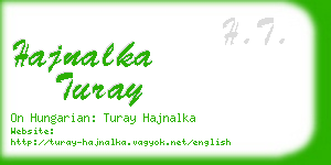 hajnalka turay business card